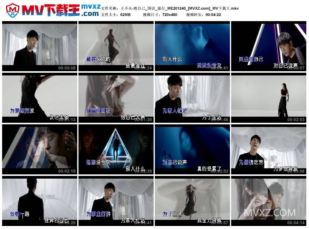 王不火-致自己_国语_流行_ME201240